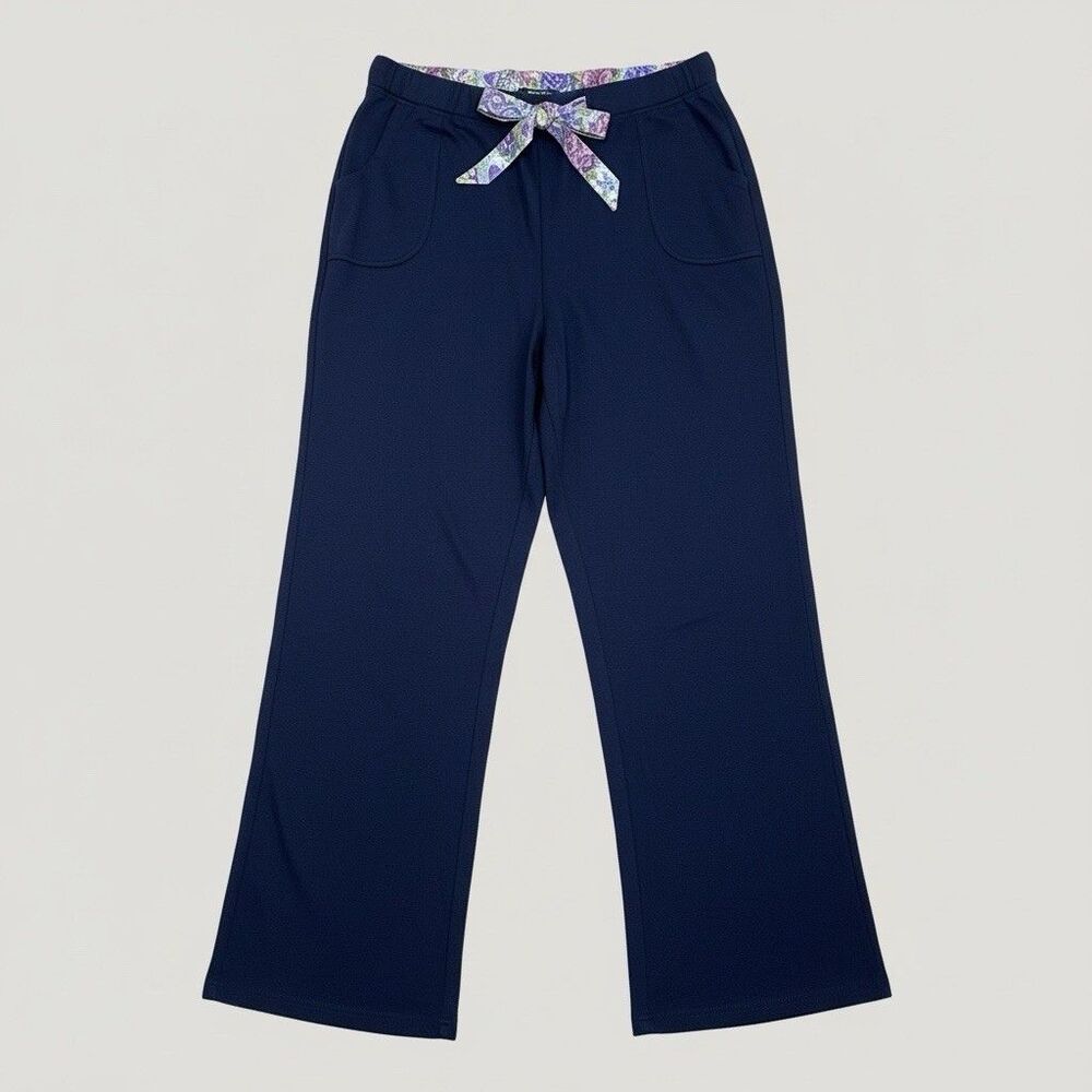Modern Soul Women’s 1X Navy Stretch Pants Side Pockets 31in Inseam 18.5 Waist - Picture 4 of 8